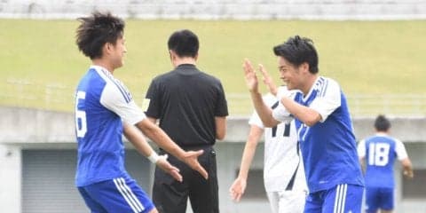 【サッカー部男子】　山見がハットトリック！　大量得点で２連勝