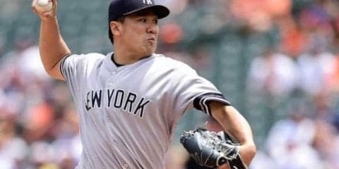 【MLB】田中将大、救援打たれ白星消滅も…6回1失点で防御率2点台、監督「素晴らしい登板」