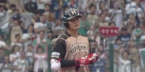 日ハム清宮、今季初安打は2点適時二塁打！　20歳の誕生日に快音、父・克幸さんらも観戦