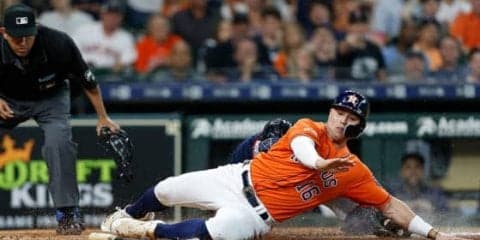 【MLB】「信じられません！」アストロズ内野手、アクロバティックなタッチ回避に米脚光