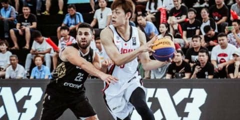 アジアカップに臨む3x3男子日本代表、1勝1敗で予選を突破し決勝トーナメント進出