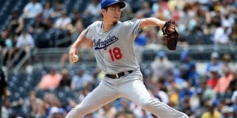【MLB】前田健太、今季6勝目！　復帰登板は5回5安打3失点、ドジャースは3連勝