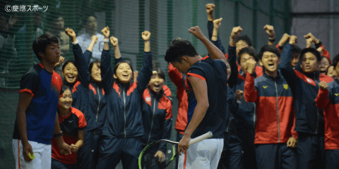 【テニス（男子）】白熱の早慶戦、勝利とはならず／第１８８回早慶対抗庭球試合