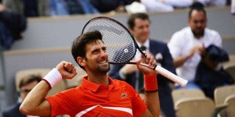 ジョコビッチ 快勝で初戦突破。GS4大会連続優勝に向けて好発進[全仏オープン]