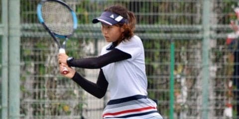 【庭球部女子】　シングルス２回戦は３名が勝利！ インカレ予選選考は順延に