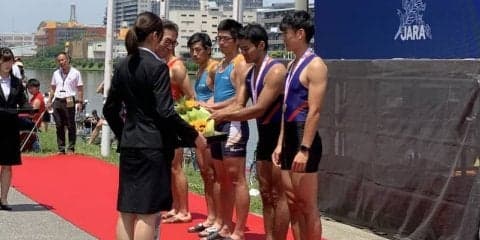 【端艇】男子舵手なしペア、銅メダル獲得／第９７回全日本選手権大会