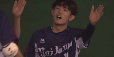 西武今井達也、7回先頭に安打許しノーヒットノーランならず　浅村に中前打許す