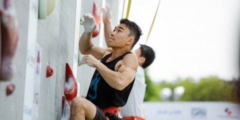 クライミング 逆境をはねのけ新星竹田が2位！ 緒方が日本新！「au SPEED STARS 2019」