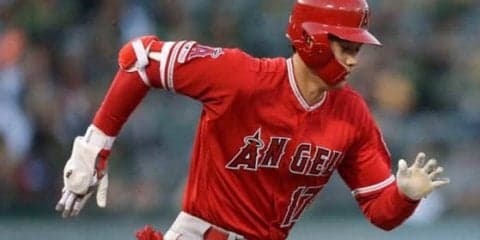 【MLB】大谷翔平、第2打席で快足飛ばし一塁内野安打！　トラウト申告敬遠に燃え2戦連続安打