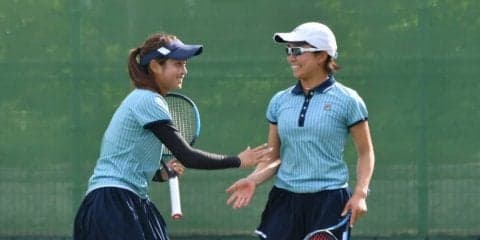 【庭球部女子】 ダブルス本戦２組が初戦突破