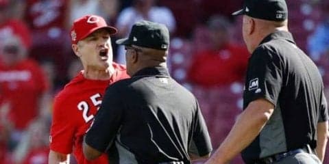 【MLB】レッズ監督、主砲への死球に怒り爆発で退場「あのチームはわざとぶつける」