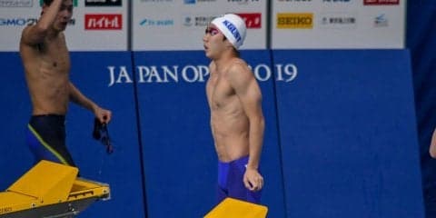 【水上競技部競泳パート】　ジャパンオープン１日目、平松が出場