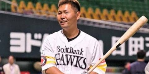 鷹・中村晃、復帰即「7番・右翼」で起用へ　工藤監督「早速出てもらいます」