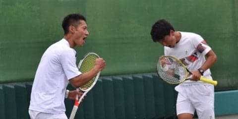 【庭球部男子】　栗山・天野組が第１シードに完敗　ベスト８で終幕