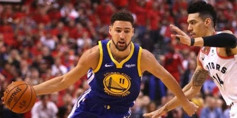 第2戦で負傷交代するも、クレイ・トンプソンは「大丈夫」と第3戦出場をアピール