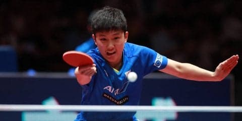 【卓球】張本、世界王者相手に奮闘も敗戦　中国の壁厚く＜中国OP・男子＞