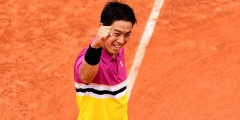  錦織 カメラサインの「チョレイ！！」の意図。「本当は張本君の一番良い時のエビぞりみたいなポーズをしたかった」[全仏オープン]