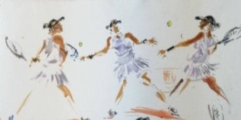 全仏OP名物画家がアーティスト目線で語る大坂なおみの美。「エレガンスでありながらパワーも潜んでいる」