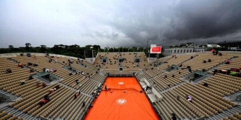 全仏OP ジョコビッチVSズベレフ含む準々決勝が、終日雨天のため順延に