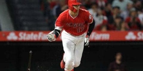 【MLB】大谷翔平、第2打席に打球速度180キロの“弾丸ヒット”　右前打で2戦連続安打