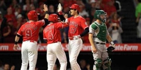 【MLB】大谷、自己最多4打点　逆転3ラン＆押し出し四球で感情爆発、エ軍サヨナラ勝ち