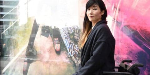 なでしこリーグから、車いすバスケ日本代表へ。 「願掛けじゃないけど、髪の一部分に金色を入れてます（笑）」