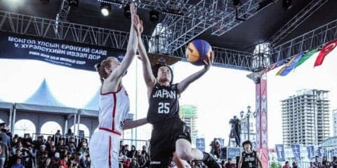 延長戦で力尽きた3人制バスケU18日本代表、ワールドカップのベスト8で姿を消す