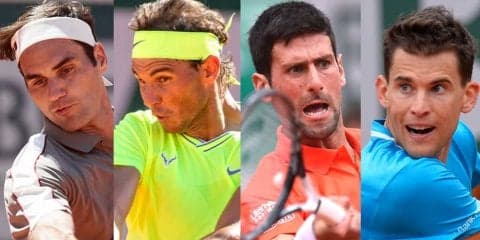 ナダル対フェデラー、ジョコビッチはティームと。世界トップ4による準決勝[全仏オープン]