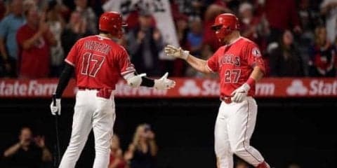 【MLB】大谷と今季4度目アベック弾、3者連発にトラウト笑顔「彼は僕の出塁を嬉しく思ってる」