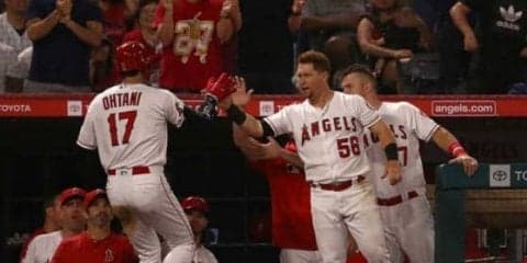 【MLB】大谷翔平の決勝“神の手生還”をトラウト称賛　「間違いなく足が速い選手」