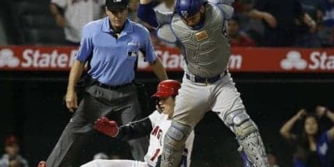 【MLB】大谷翔平、自信の“神の手生還”　「滑った感じセーフ。どっちでいっても」