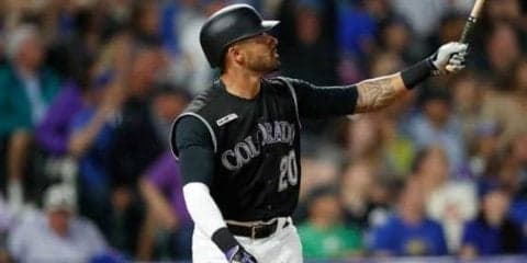 【MLB】「うわっ」…ロッキーズ33歳の今季最長148M弾にファン興奮「完全無欠の一発」