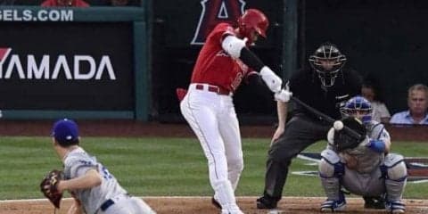 【MLB】大谷翔平、初回に先制7号ソロ！　菊池雄星に続いて前田健太撃ち　3試合ぶり一発