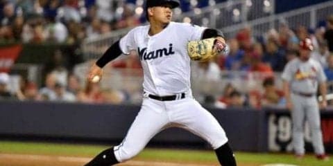 【MLB】日系3世ヤマモト、メジャーデビュー戦で初勝利　7回無失点の快投でマイコラスに投げ勝つ