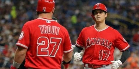 【MLB】大谷翔平の日本人初サイクル安打にトラウトも歓喜＆祝福「とにかく嬉しいよ」