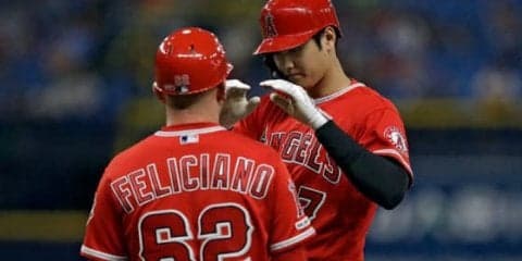 【MLB】大谷翔平、2回はトラウト敬遠後に押し出し四球　前日はサイクル安打、7打席連続出塁に