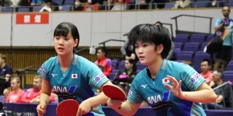 木原/長崎組が快勝でベスト4入り　次戦は中国ペアに挑む＜ライオン卓球ジャパンOP荻村杯＞