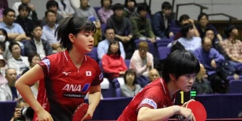長崎・木原組、世界1位中国ペアに惜敗　長崎「次は絶対勝ちたい」＜ライオン卓球ジャパンOP荻村杯＞