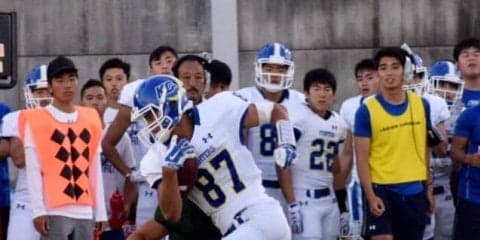【アメリカンフットボール部】 名大を相手に得点を重ね、大勝！