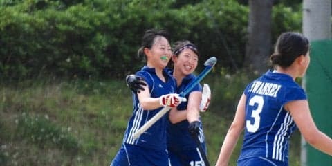 【陸上ホッケー部女子】　６－０で関関戦圧勝