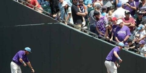 【MLB】ファウルグラウンドが瞬く間に水浸し…　まさかのハプニング、水道管破裂で試合中断