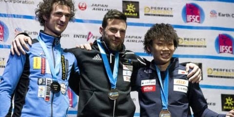 緒方良行が2年ぶりの表彰台。15歳・川又、16歳・伊藤も入賞／ボルダリングW杯2019 第2戦 ロシア・モスクワ大会