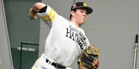 鷹スチュワートが来日初ブルペン　変化球交えて29球「感じは良かった」