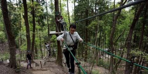 森林を活用したアドベンチャーパーク「冒険の森」が岐阜県百年公園に7月オープン