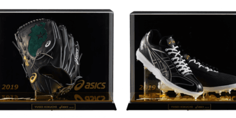 アシックス、菊池雄星がMLB開幕戦で使用したスパイクシューズ＆グラブを発売