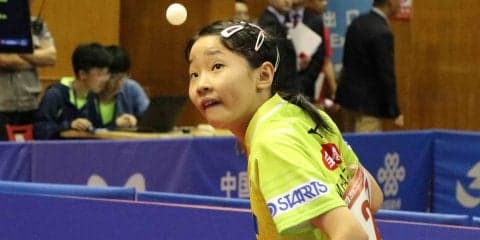 張本美和、11歳の誕生日にカデット女子シングルス準優勝＜ジュニアサーキット・中国OP＞