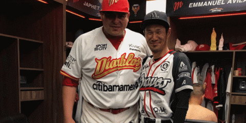 元DeNA久保康友、メキシコ球宴で奪三振ならずも…元NPB助っ人たちと交流
