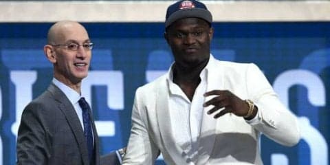 ドラフト全体1位指名に感涙のザイオン・ウィリアムソン「母に感謝している」