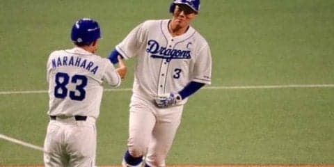 中日高橋、ベルト壊れ「初球からいくしかない」驚きの先制6号3ラン