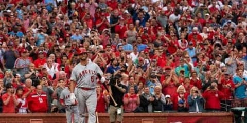 【MLB】プホルスのセントルイス凱旋に地元ファン総立ち　エ軍移籍後初のプレー